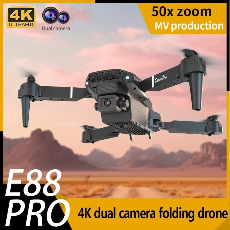 E88 미니 드론 4K HD 카메라 WiFi FPV 접 - Drone Kit Tricopter 리뷰 및 가격