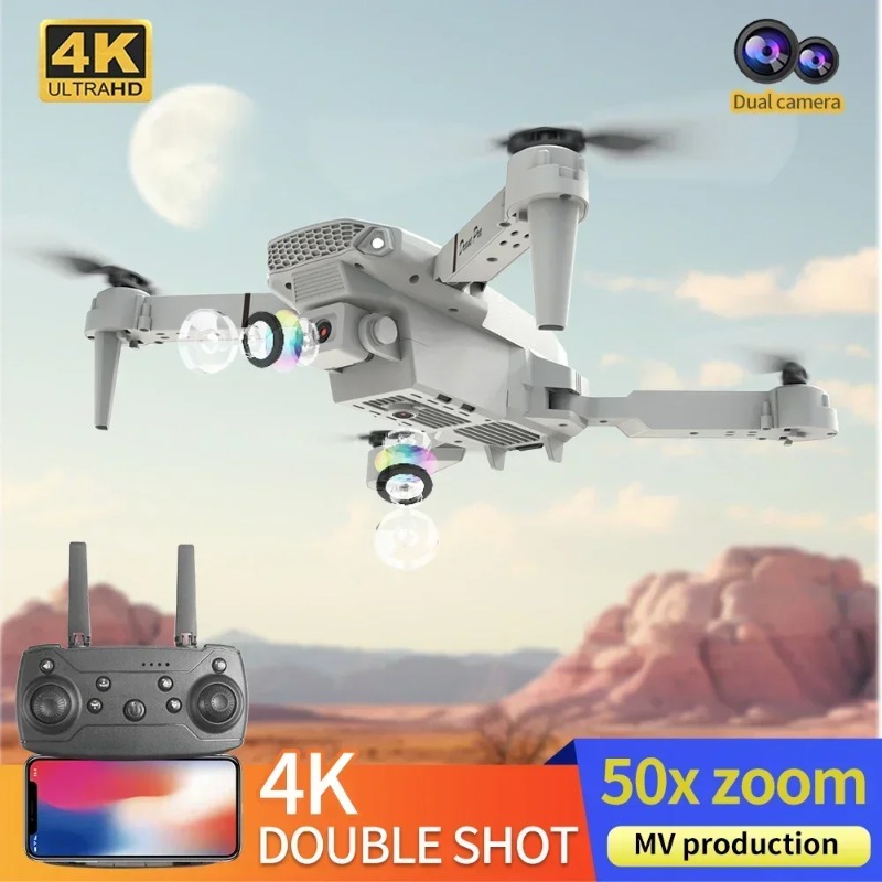 E88 미니 드론 4K HD 카메라 WiFi FPV 접 - Drone Kit Tricopter 리뷰 및 가격