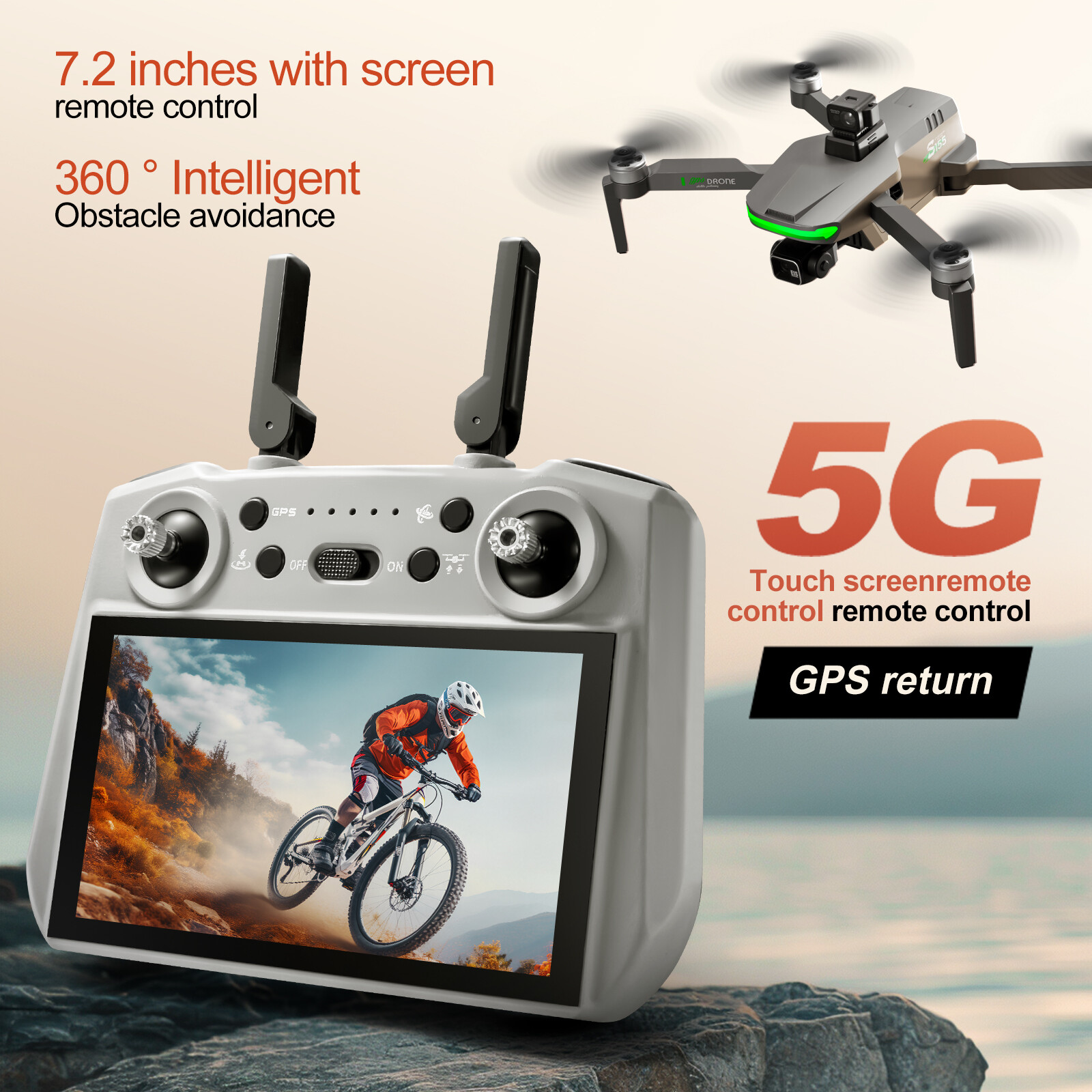 S155 MAX 드론 GPS WIFI 3KM FPV 3 - Drone Kit Professional 리뷰 및 가격